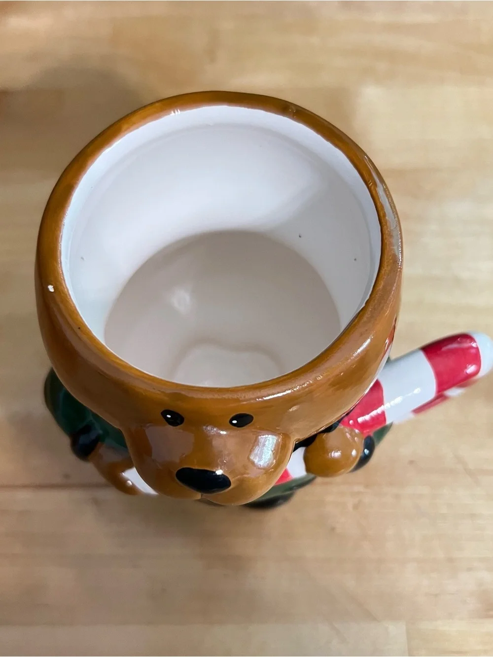 Christmas Teddy Bear Mug With Lid  and  Small Decorative  Reindeer Teapot Bundle